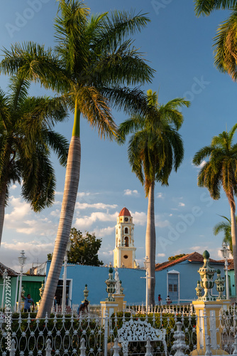 San Franciso de Asis church from Plaza Mayor of Trinidad in Cuba photo