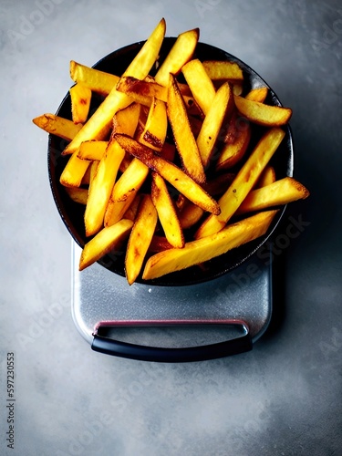 french fries on a plate