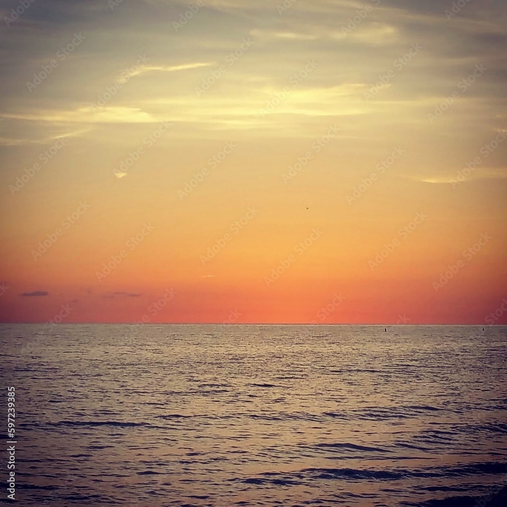 Calm Seas at Sunset