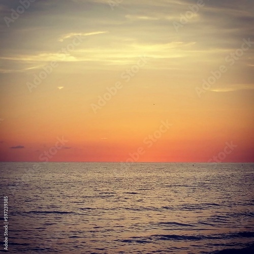 Calm Seas at Sunset © Kevin