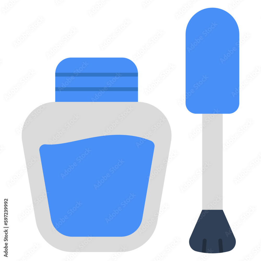 Nail polish icon isolated on white background Nail polish icon isolated on white background
