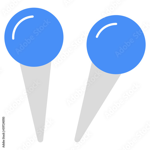 Hijab pins icon in trendy style