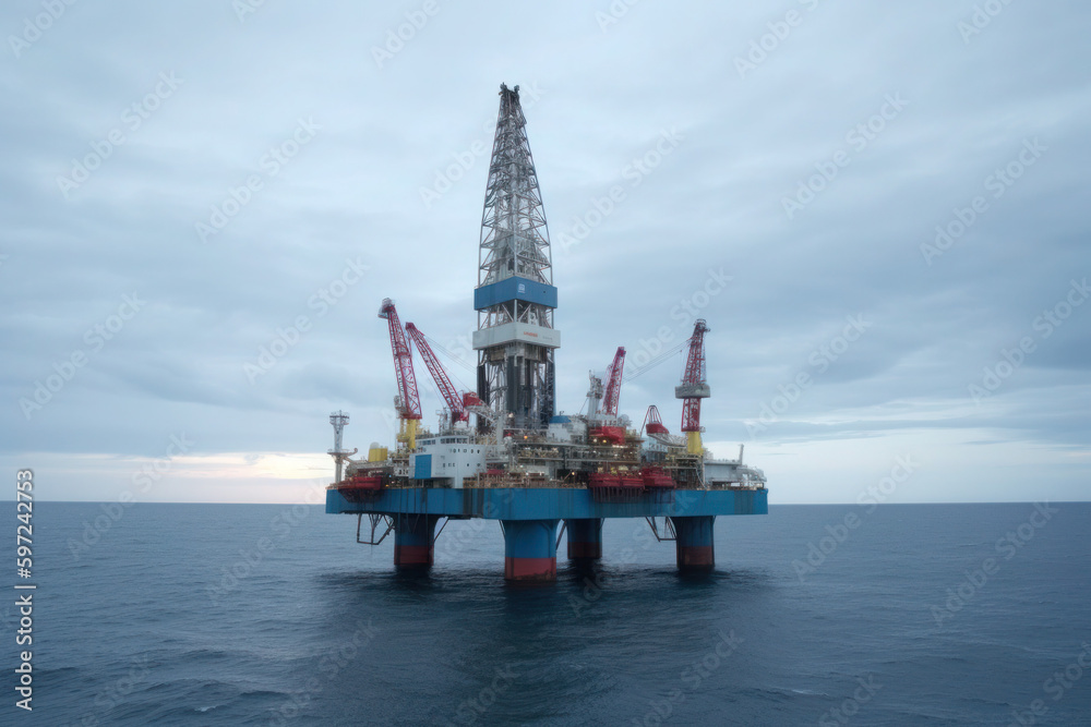 oil rig drilling platform
