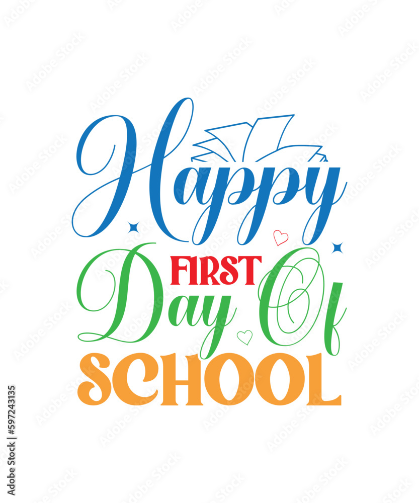 Naklejka premium Teacher Svg Bundle, Teacher Quote Svg, Teacher Svg, School Svg, Teacher Life Svg, Back to School Svg, Teacher Appreciation Svg,Hello School SVG Bundle, Back to School SVG, Teacher svg, Kids Shirt svg,