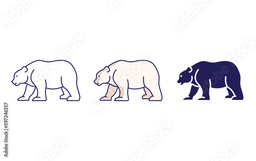 Bear vector icon
