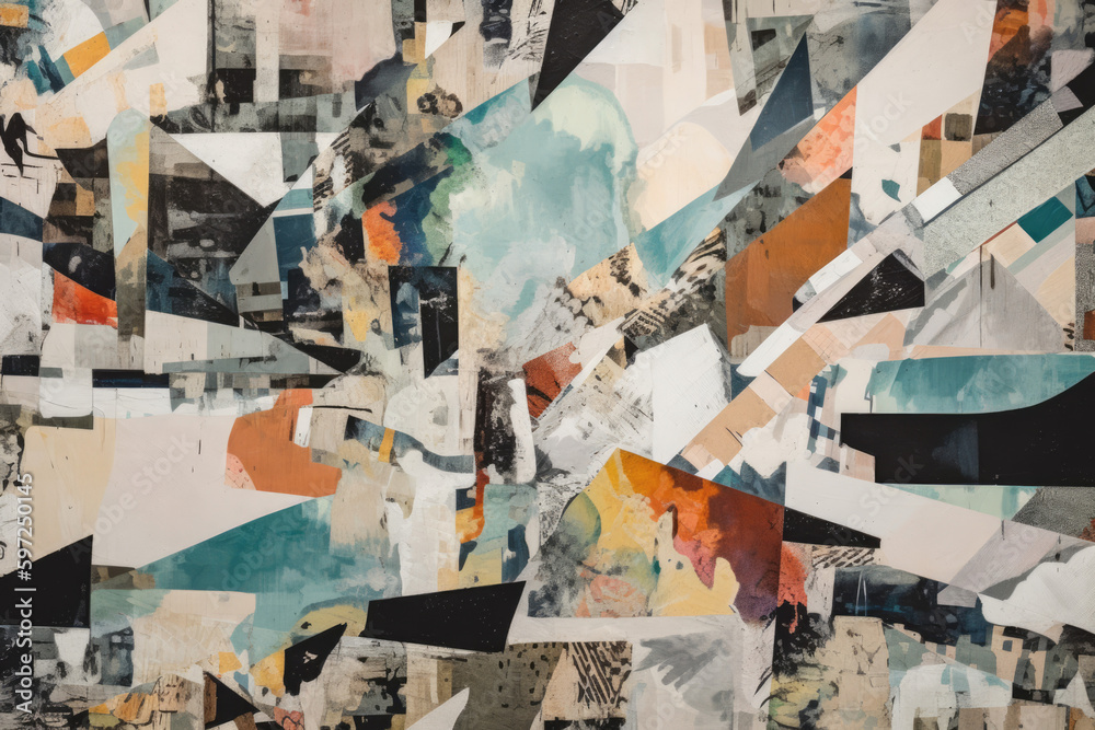 Fototapeta premium Abstract collage texture
