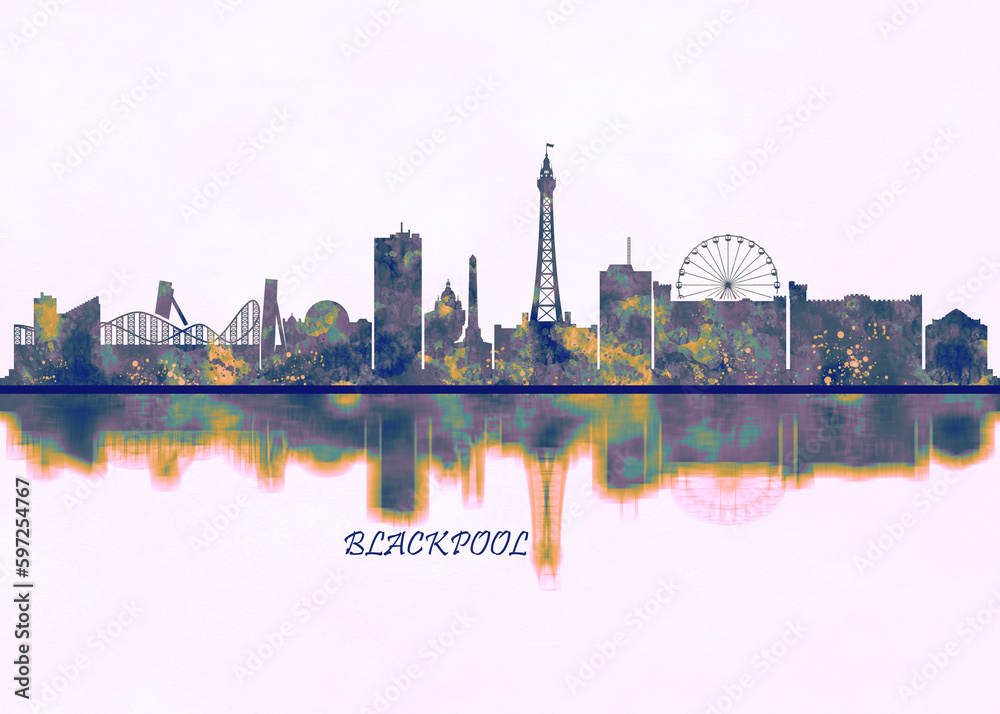 Blackpool Skyline, Cityscape, Skyscraper, Buildings, Landscape, city background, modern architecture, downtown, abstract, Landmarks, travel, business, building, view, corporate