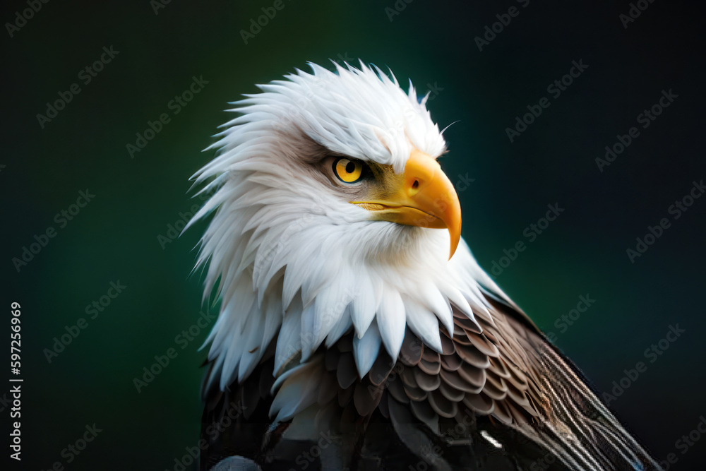 Fototapeta premium Beautiful Majestic Eagle Close-Up