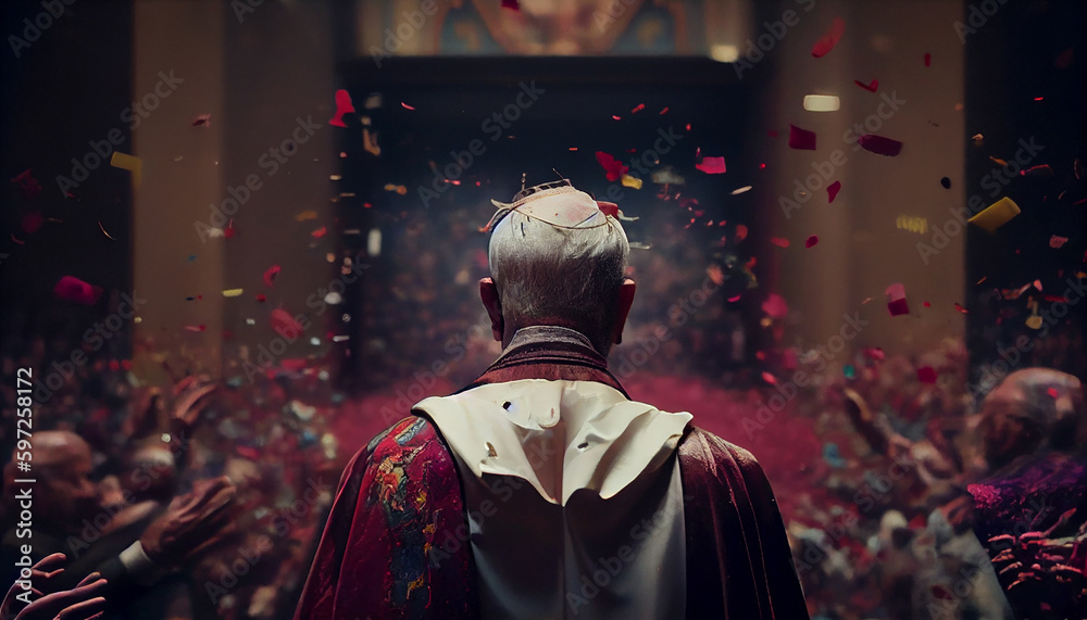 Fototapeta premium padre in the church