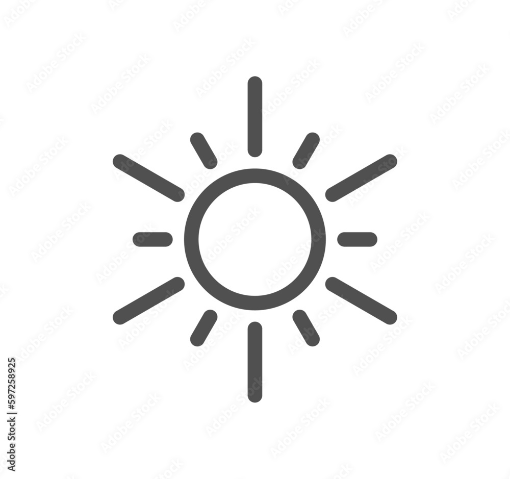 Four seasons and day parts related icon outline and linear vector.