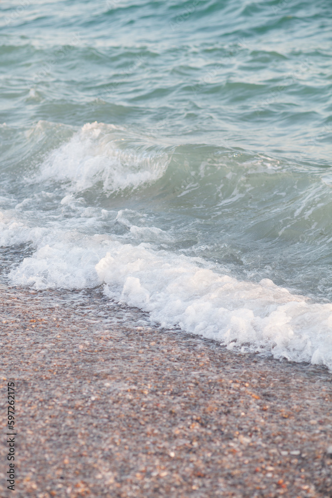 Fototapeta premium waves on the beach