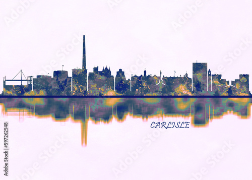 Fotografi Carlisle Skyline, Cityscape, Skyscraper, Buildings, Landscape, city background,