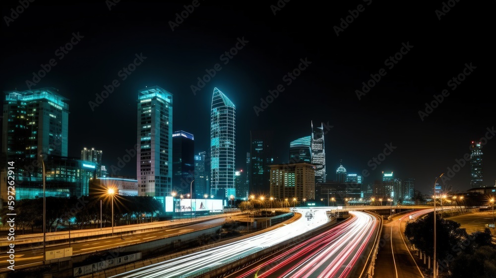Speeding through the Future: Highway Light Trails in the Smart City