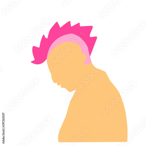 Pink Mohawk Style 