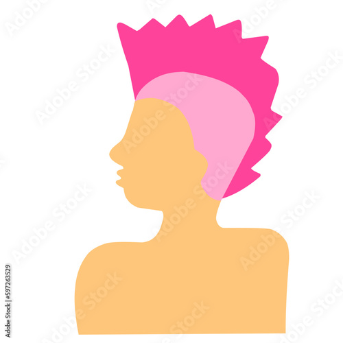 Pink Mohawk Style 