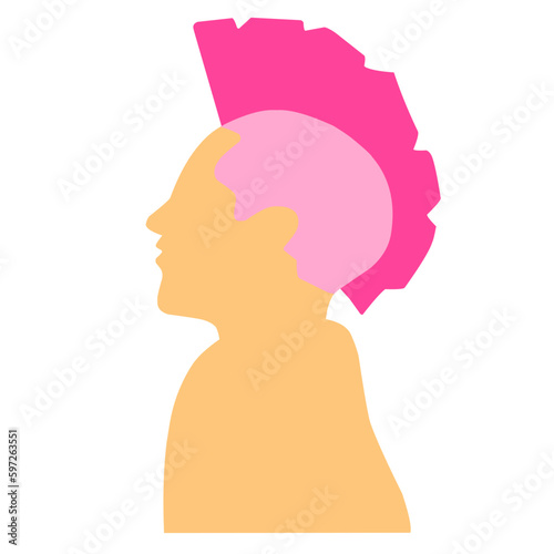 Pink Mohawk Style 