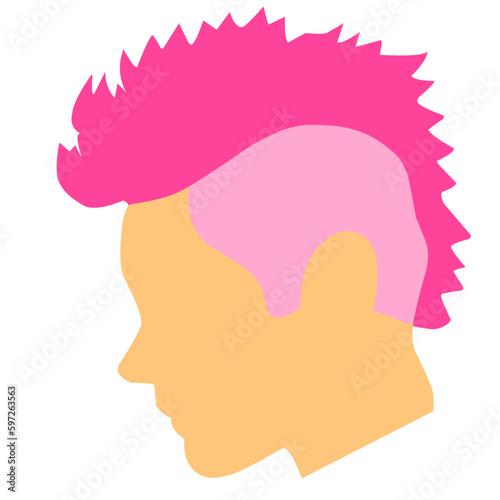 Pink Mohawk Style 