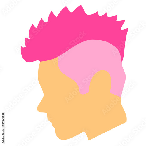 Pink Mohawk Style 