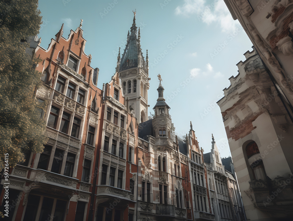 Fototapeta premium historical bulding, ai generated