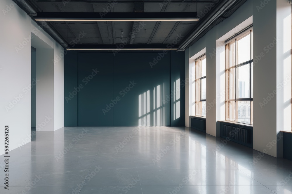 empty room with windows empty room with windows