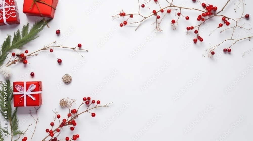 Merry Christmas Background. Illustration AI Generative. Merry Christmas Background. Illustration AI Generative.
