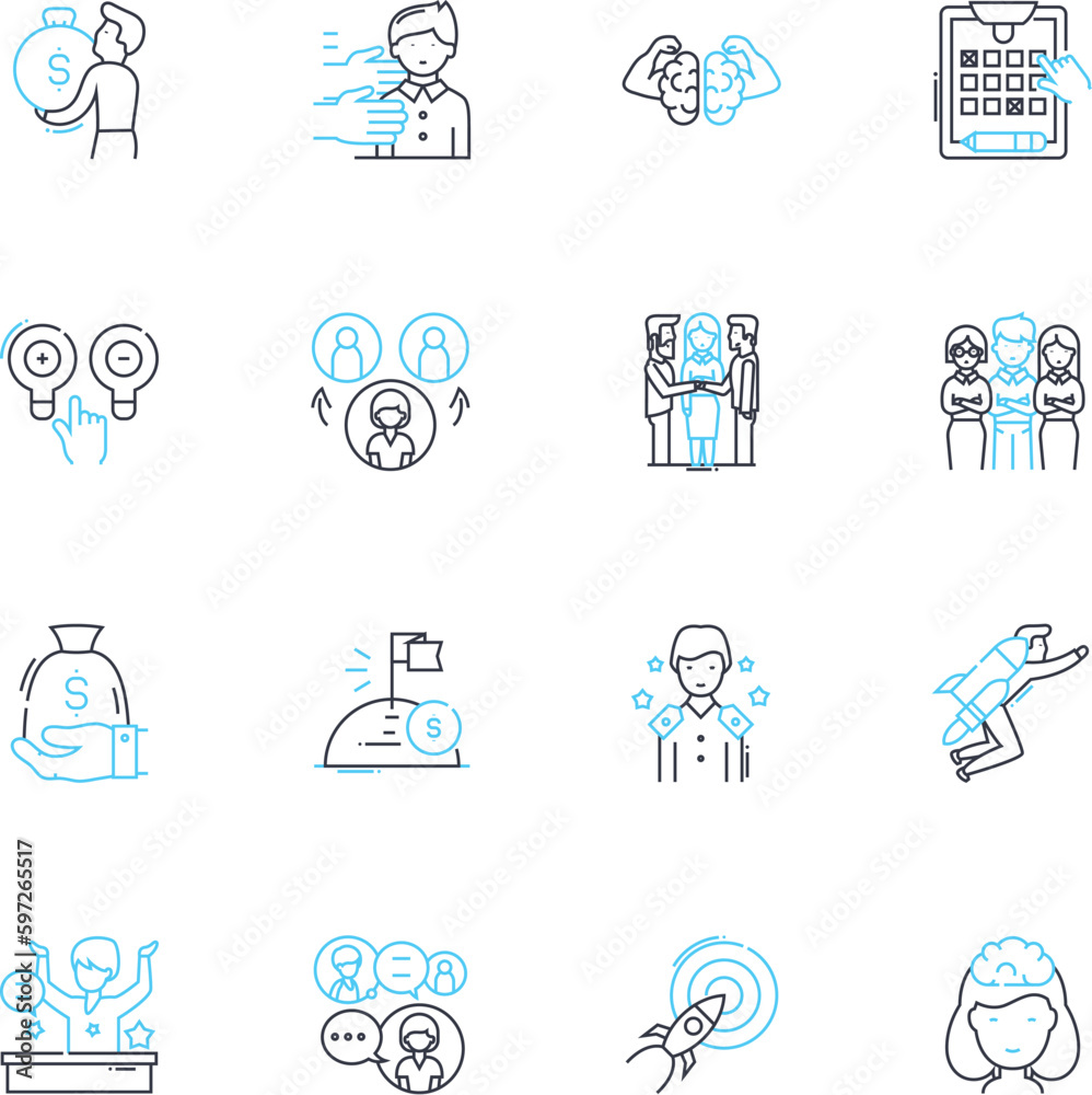 Social interaction linear icons set. Communication, Connection, Engagement, Conversation, Nerk, Community, Relationship line vector and concept signs. Collaboration,Empathy,Dialogue Generative AI Social interaction linear icons set. Communication, Connection, Engagement, Conversation, Nerk, Community, Relationship line vector and concept signs. Collaboration,Empathy,Dialogue Generative AI