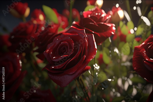 red roses of the sun