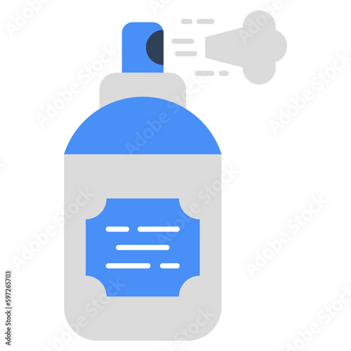 A unique design icon of body spray 