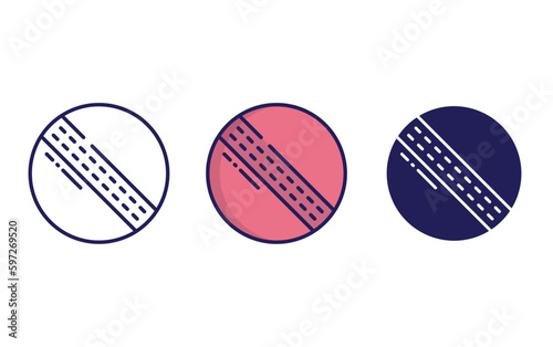Cricket Ball vector icon