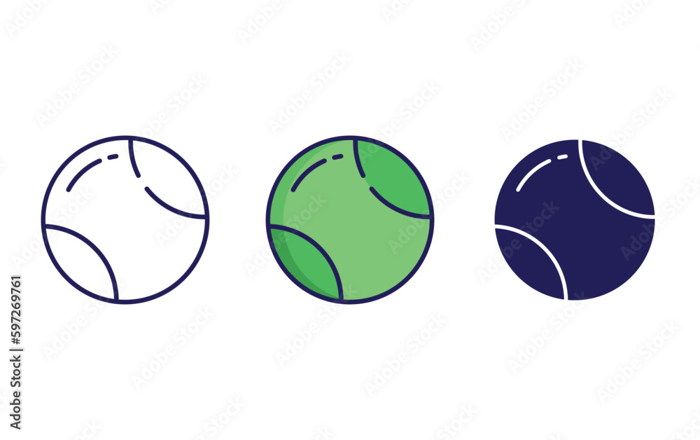 Tennis Ball vector icon