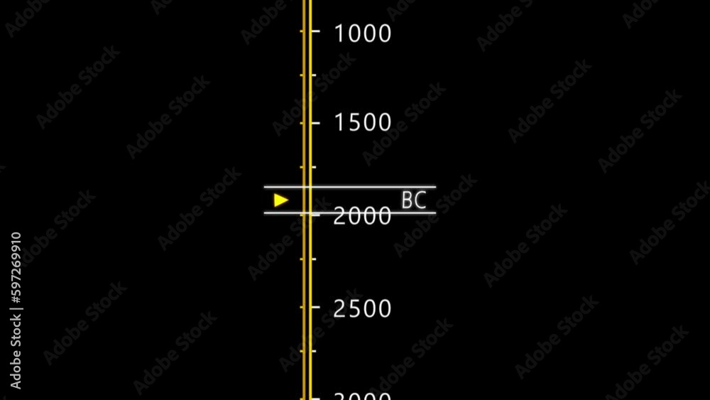 Before Christ Age Scale Animation From 500 BC to 7500 BC. Scrolling in history Date Dial