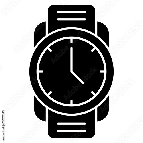 Editable design icon of wrist watch 