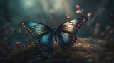 An Elegant Butterfly Depicted with Exquisite Attention PNG File