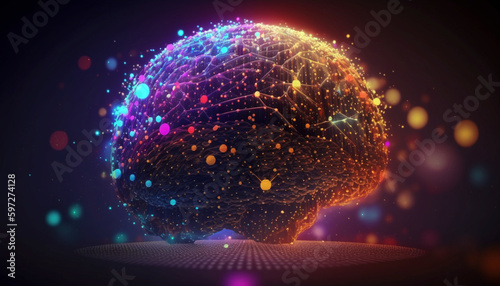 Global database and artificial intelligence.Generative AI.