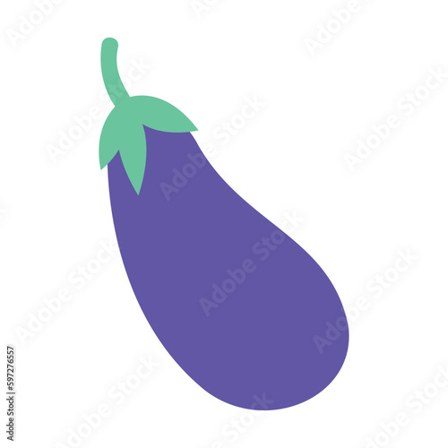 Isolated colored eggplant vegetable icon Vector