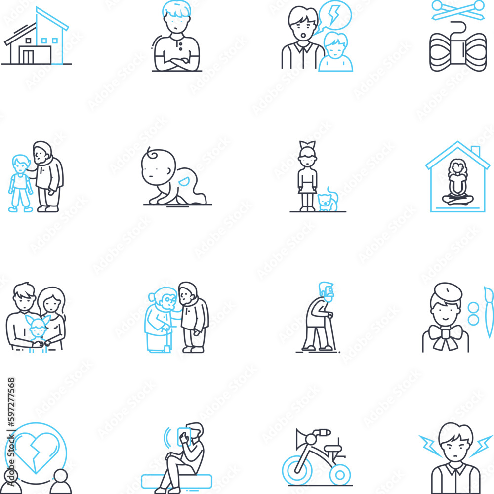 Personal growth linear icons set. Empowerment, Change, Transformation, Awareness, Reflection, Mindset, Journey line vector and concept signs. Self-discovery,Growth,Progress outline Generative AI Personal growth linear icons set. Empowerment, Change, Transformation, Awareness, Reflection, Mindset, Journey line vector and concept signs. Self-discovery,Growth,Progress outline Generative AI