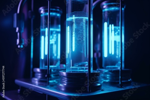 UV lamps for water sterilization. Generative AI