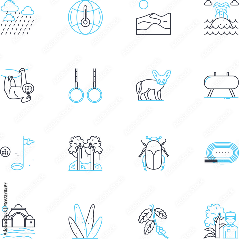 Mountain retreat linear icons set. Solitude, Tranquility, Scenic, Adventure, Serenity, Peaceful, Wilderness line vector and concept signs. Mountainous,Cabin,Rustic outline illustrations Generative AI Mountain retreat linear icons set. Solitude, Tranquility, Scenic, Adventure, Serenity, Peaceful, Wilderness line vector and concept signs. Mountainous,Cabin,Rustic outline illustrations Generative AI