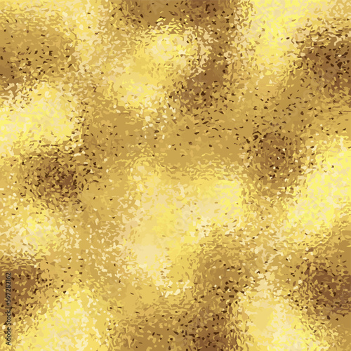 Gold foil leaf texture  background vector illustration.