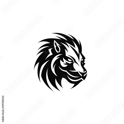 spirit animal lion tattoo - By Generative AI 