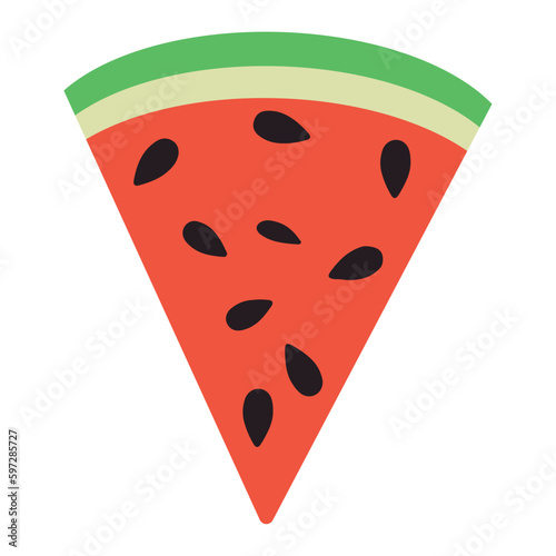 Isolated colored watermelon fruit icon Vector