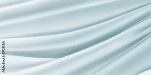 Background of light blue fabric with several folds