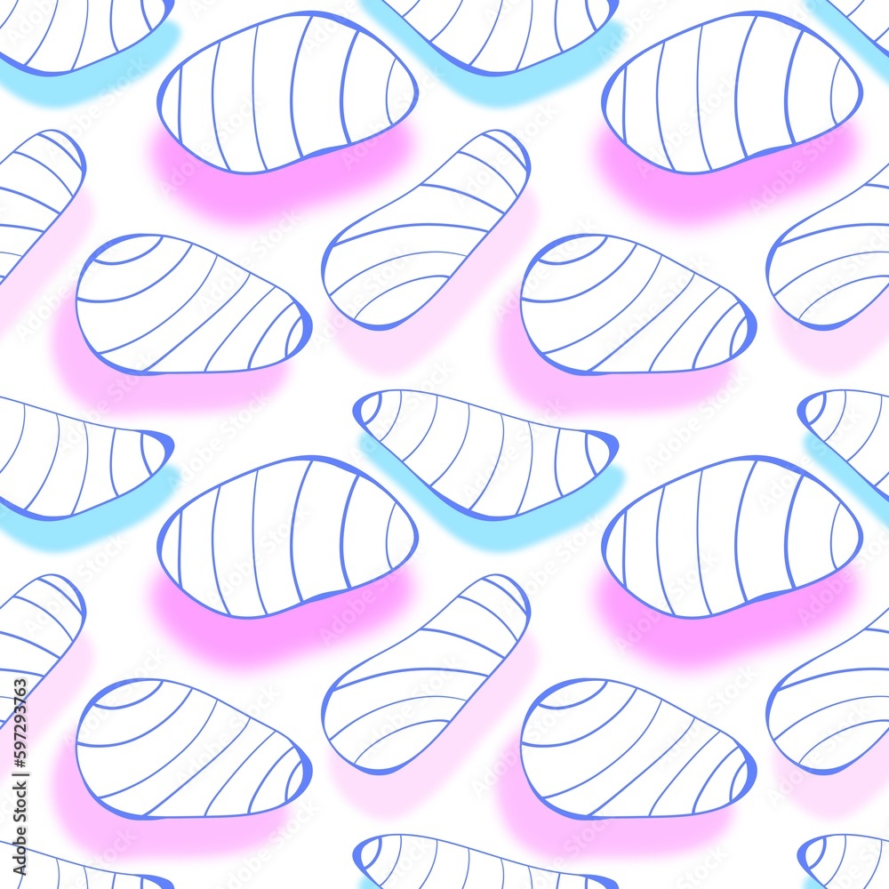 Summer stones seamless stripes pattern for wrapping paper and fabrics and linens and kids clothes print