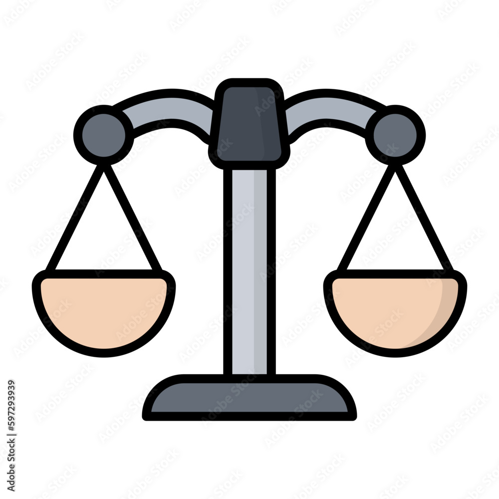 Business Law Line Color Icon