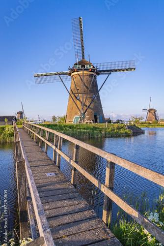 The Kinderdjik Windmills, a UNESCO World Heritage Site. photo