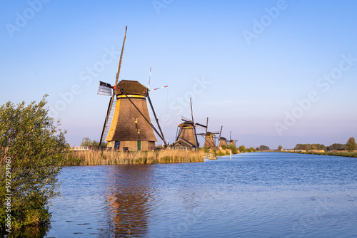 The Kinderdjik Windmills, a UNESCO World Heritage Site. photo