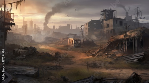 Design a post apocalyptic wasteland where the survivors must scavenge for resources and fend off mutated monsters