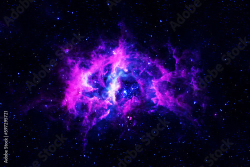 A beautiful cosmic nebula. Elements of this image furnished NASA.