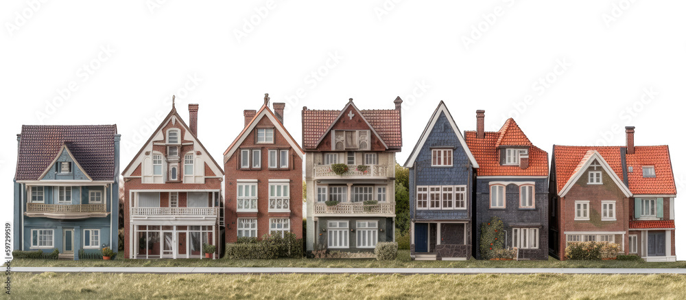 Panoramic View of Residential Cityscape