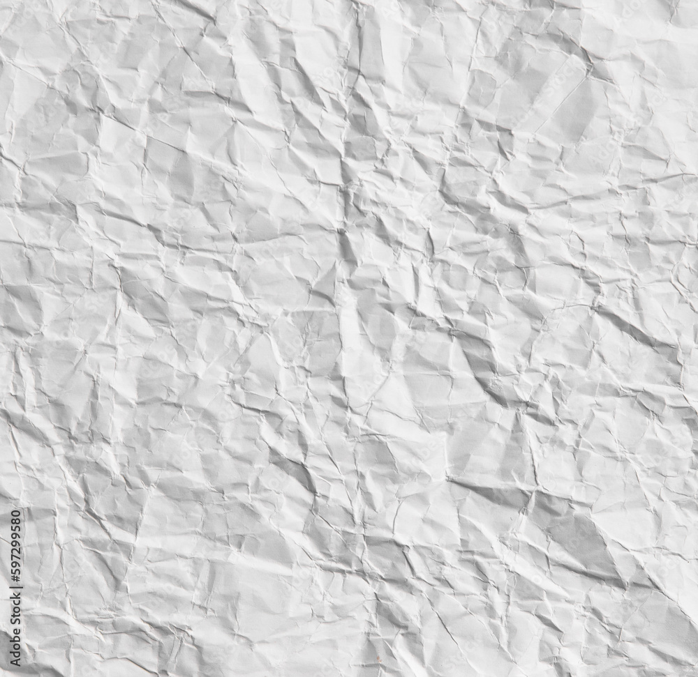 Obraz premium White crumpled paper texture background